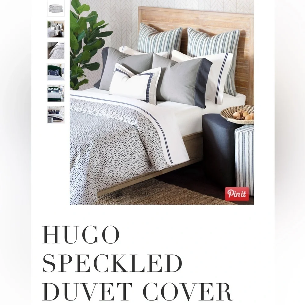 NWT Eastern AccenNICHE Hugo SPECKLED King DUVET COVER DVK-431
